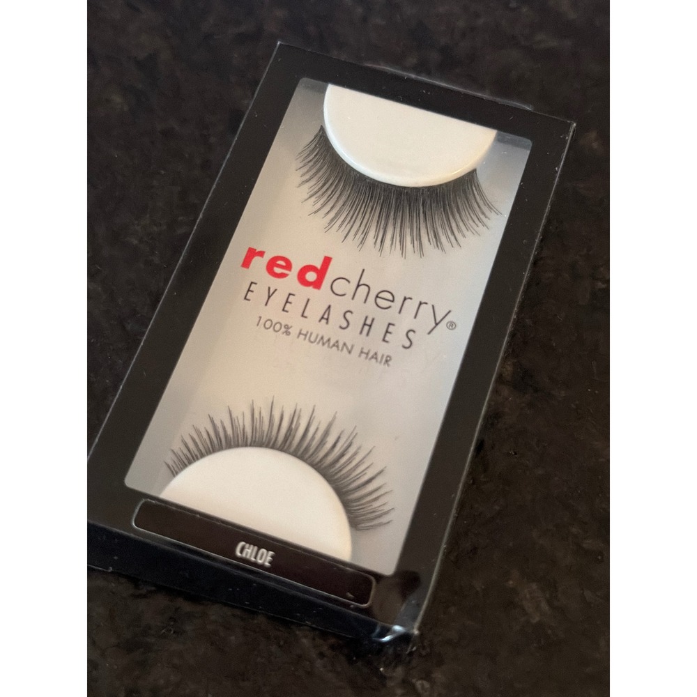 Red Cherry Chloe Eyelashes 100% Human Hair Handmade False‎ Lashes Black New